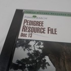 Pedigree Resource File   Disc 13 Family History Resource File Cd-rom Cjcls