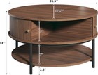 31 5  Round Coffee Table With Storage  Mid Century Modern Coffee Table With