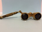 Antique French Victorian Brass Mother Of Pearl  Opera Glasses