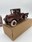Cast Iron 1980   s Red Baby Dump Truck Reproduction Vintage Style Antique W box
