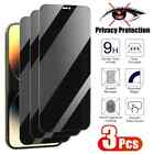 3x For Iphone 16 15 14 13 12 11 Pro Max  Privacy Tempered Glass Screen Protector