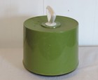 1970s Green 45 s Disk-go-case Vinyl Record Case Holder Travel Box Round Holds 60