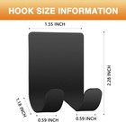 Razor Holder Shaver Hook Hanger Stand Caddy  2 Pack  Self 2 Pack  Black 