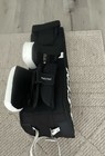 Ccm Ytflex 3 Youth Goalie Leg Pads Pair 26  White black Speedskin Flystrap