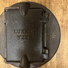 Antique European Lukken Yzer  Waffle Crisp Iron With Foundry Mark