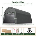 Outdoor Carports 10x20 Ft Heavy Duty Car Canopy Garage Galvanized Frame Canopy