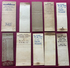 Vintage Matchbook Cover 10 Pcs  23 