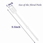 Floral Picks  30 Pack  9 5 Inch Plastic Flower Card Holders