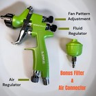 Lime Line Paint Spray Gun 0 8mm Hvlp With Inline Filter And Air Connector