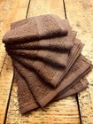 Ideal Towels Premium Brown Highly Absorbent 12 X 12 Inches Washcloths 10 Packs