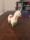 Vintage Alpaca Souvenir Figurine With Real Alpaca Fur  Peru