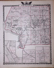 Antique 1876 Map   Union County  Illinois   Jackson County On Reverse