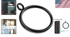 Black Curtain Rings With Eyelet 40pcs For Up To 1 Inch Curtain Rod Durable Iron