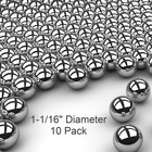 Ten 1-1 16  Inch Chrome Steel Replacement Pinball Machine Balls