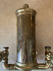 Rare Antique Early 1900s Solid Brass Victorian Plumbing Fixture Shower Claw Tub