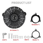 Air Cleaner Filter Intake For Touring Street Glide 24-25 Softail Low Rider 2025