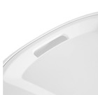 Sterilite Ultra Wheeled Laundry Hamper White Plastic Basket W  Handle   Wheels