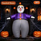 7ft Inflatable Clown Costume Adult Halloween Scary Fancy Dress Party Outfit