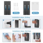 Punch-free Shampoo Dispenser Liquid Soap Box Wall Mount Lotion Shower Container