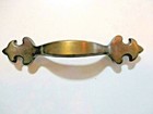 Amerock 157 Antique English Brass 1976 Drawer Pull Handle French Lily 3  Centers