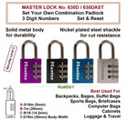 Masterlock Combination Lock  Set Your Own Combination Padlock  Steel Lock