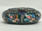 Antique Russian Silver 84 Cloisonne Enamel Pill Box  Circa 1908-17  60 Grams