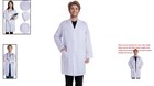 Durable Long Sleeve Lab Coat - White Unisex Costume For Doctor   Nurse Roleplay