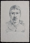 Bernd Sikora Portrait Study Study East German Art Unique Sign Drawing 1979