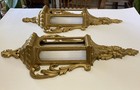 Pair Of Burwood Homco Hollywood Regency Gold Tone Lantern Wall Decor 