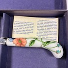 Vintage Cheese Server House Of Prill Poppy Floral Pattern Porcelain England