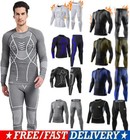 Mens Thermal Underwear Fleece Base Layer Top   Bottom Set Insulated Long Johns