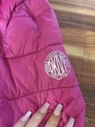 Dkny Packable Puffer Jacket Women   s Size Large Pink Hooded Full Zip Quilted Coat