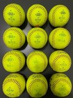 Dudley Thunder Heat Used Slow Pitch Softballs Asa usa 12 Inch One Dozen Leather