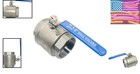 4  Npt Female 316 Stainless Steel Full Port Ball Valve Vinyl Handle