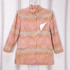 Kenzo Paris Pant Suit Blazer Womens Medium Floral Print Pastel Designer Vintage