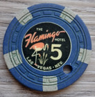  5 Las Vegas The Flamingo 1950 Casino Chip