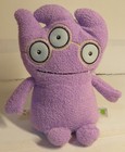 Ugly Doll Tray Plush Purple Lavender 8  Stuffed Animal Toy 3 Eyed Hasbro Used