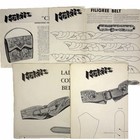 Vtg Lot Craftool Doodle Makits Billfold Tandy Stohlman Leather Craft Patterns