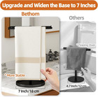 Stainless Steel Free Standing Towel Holder Rack For Bathroom And Kitchen  Black