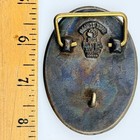 Vtg Nasa Space Shuttle Columbia Sts-4 Belt Buckle Astronauts Rocket Bronze Bear
