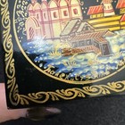 Palekh Lacquer Box Vintage Russian Hand Painted Suzdali Church Scene Euc Signed