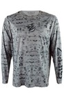 Gillz  extreme Scales Aop  Fishing Upf Shirt High Rise Grey - Large