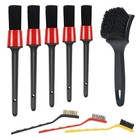 9pcs Detailing Brush Set interior Cleaning Brush steel Wire   Tire Brush 