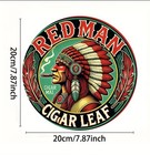 Retro Tin Sign Red Man Chewing Tobacco Man Cave Office Den Wall Advertising