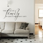 Love Family Gift Living Room Wall Art Decal Quote Words Lettering Decor