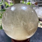 2 42lb Natural Tea Crystal Quartz Ball Raw Stone Polished Sphere Energy Healing
