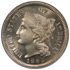 1883 Proof Three Cent Nickel Pcgs Pr65 Low Mintage 3cn