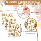 12 Sheets Christmas Rub On Transfer For Crafts Rub On Transfer Stickers Watercol