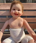 30  Artist Painted Reborn Baby Doll Rooted Hair Newborn Dimple Boy Kit Body Part