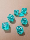 Polyhedral Gaming Dice  7pc Set  d4 6 8 10 12 20    Free Shipping